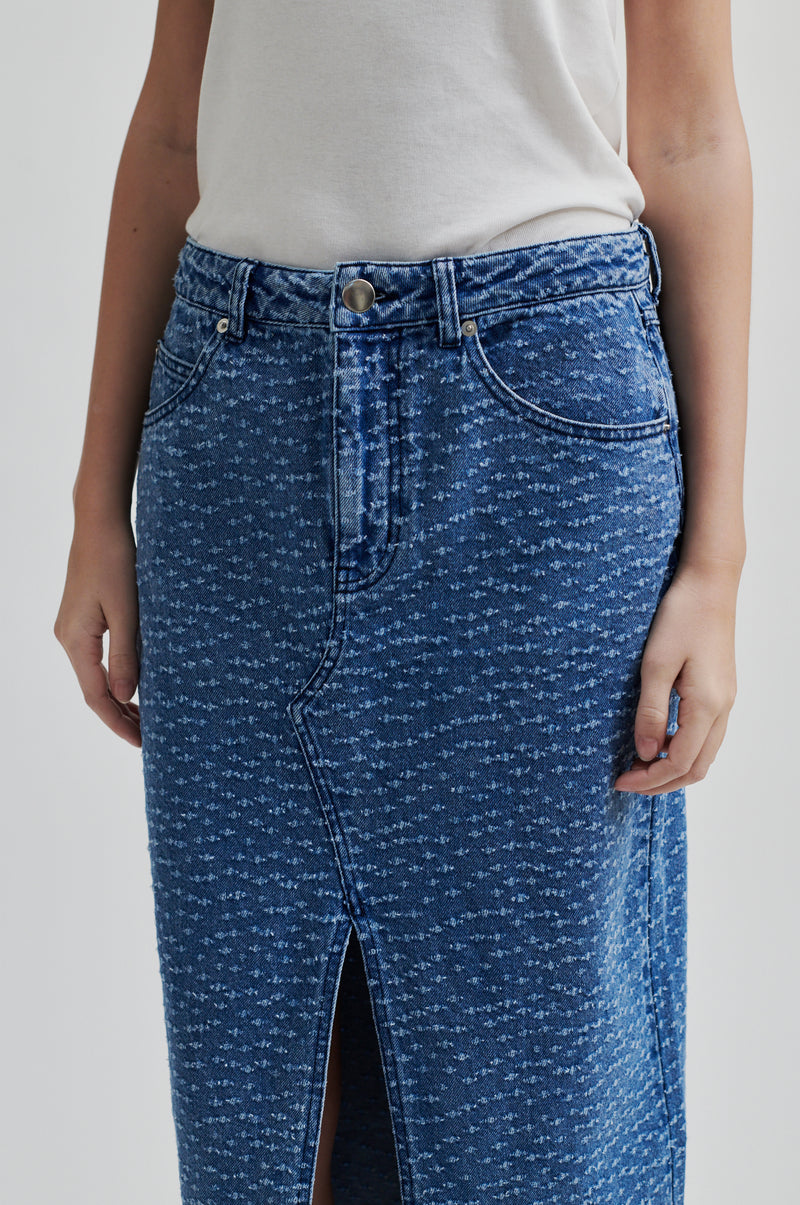 Angola Denim Skirt