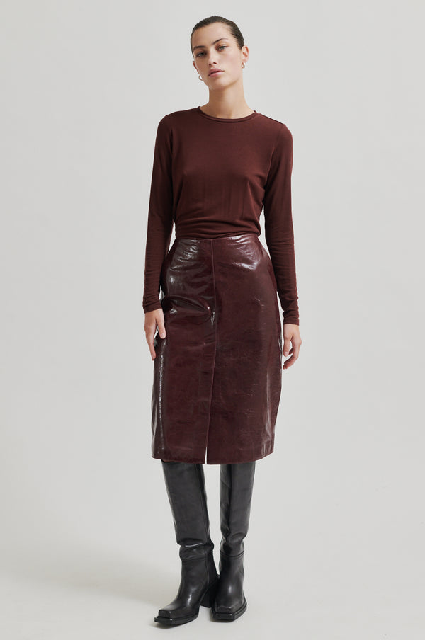 Queens Leather Skirt