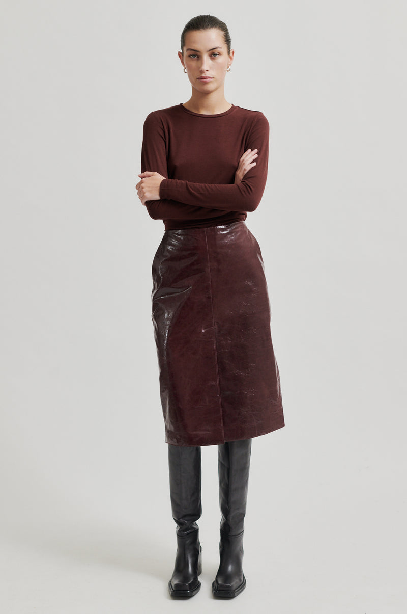 Queens Leather Skirt