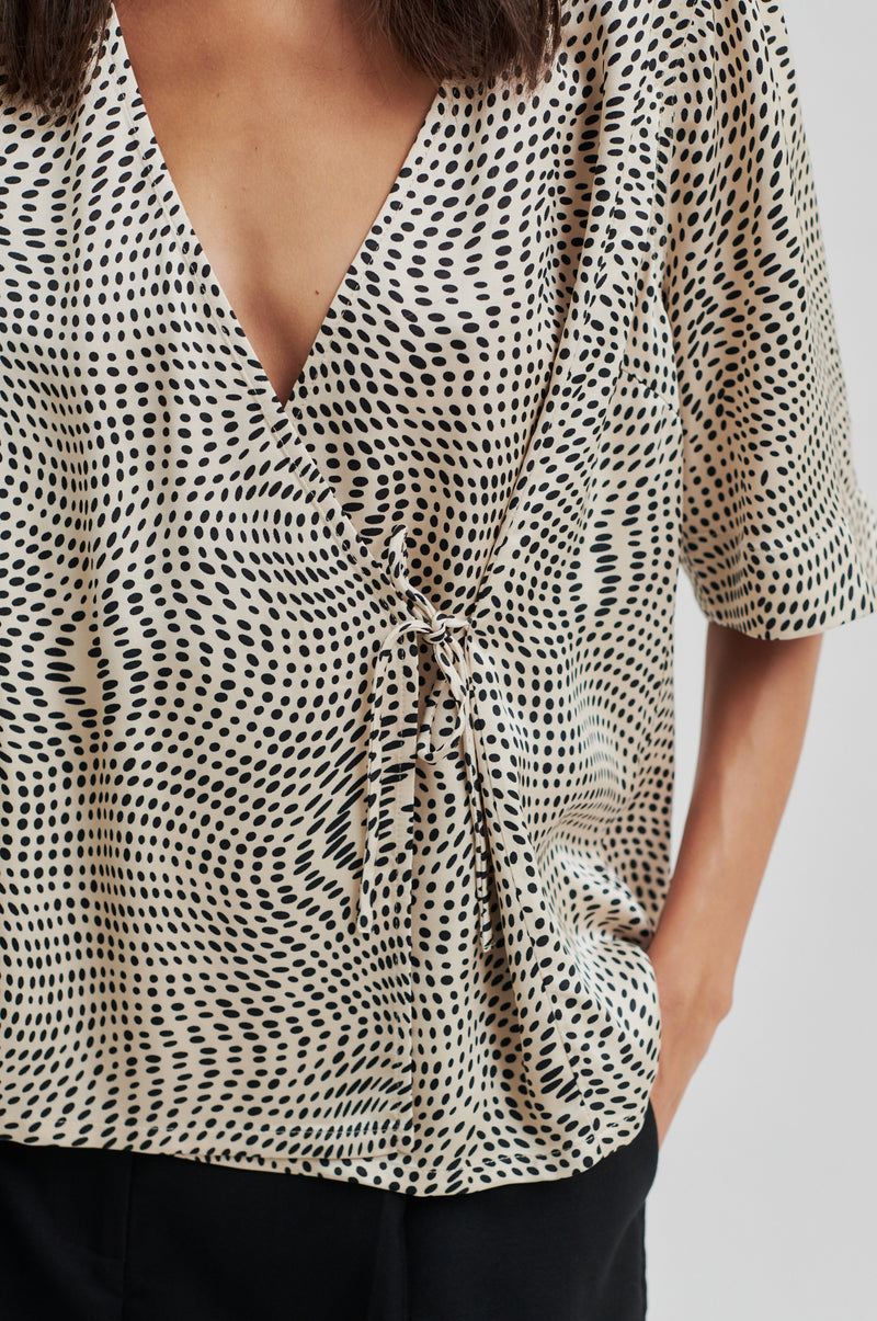Peri Wrap Blouse