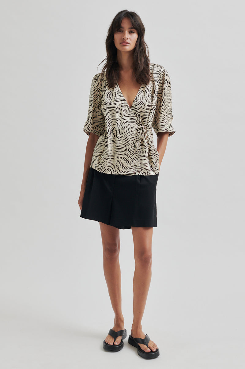 Peri Wrap Blouse