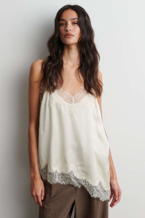 Lacia Contrast Strap Top