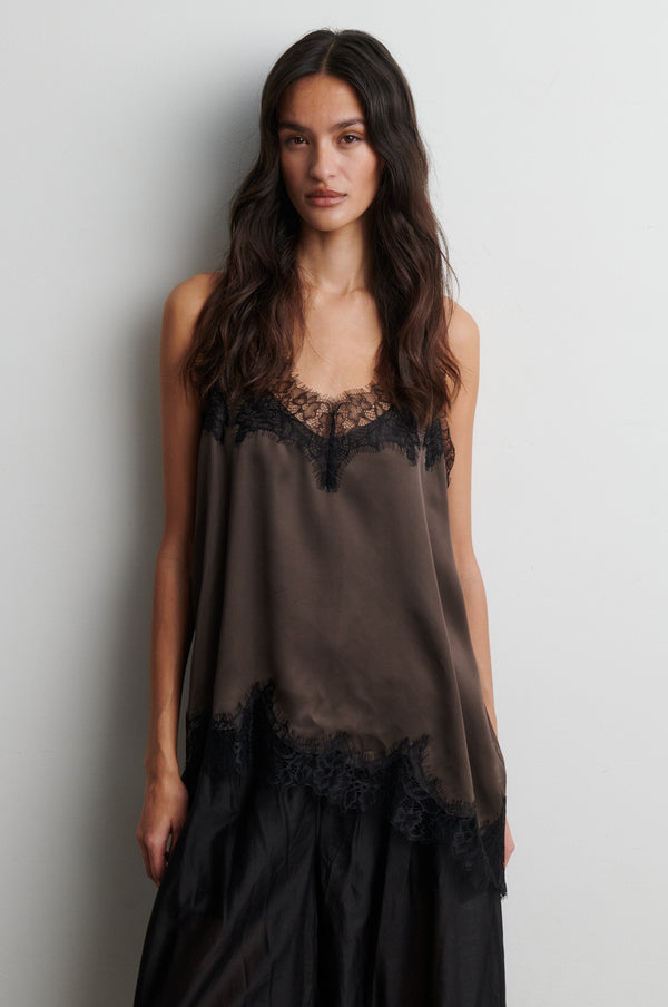 Lacia Contrast Strap Top