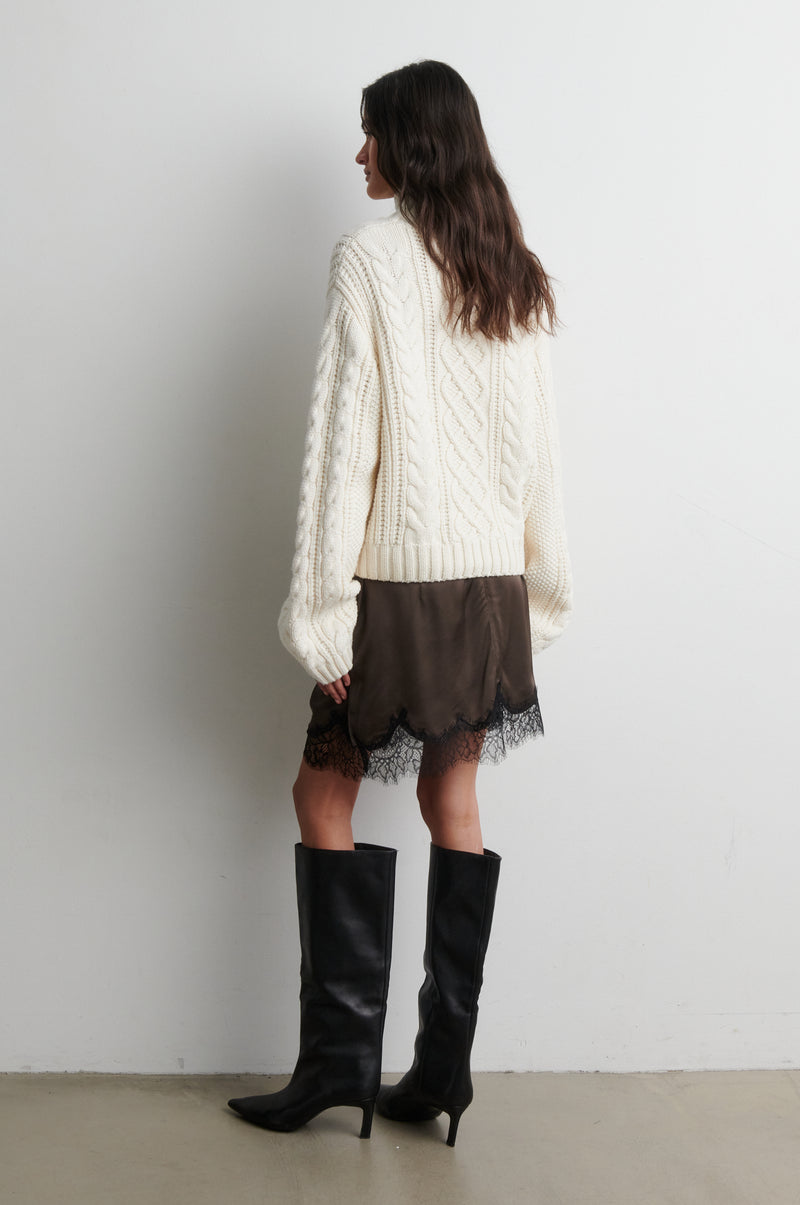 Lacia Contrast Mini Skirt