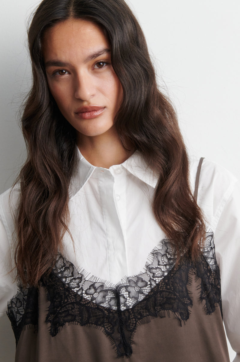 Lacia Contrast Mini Dress