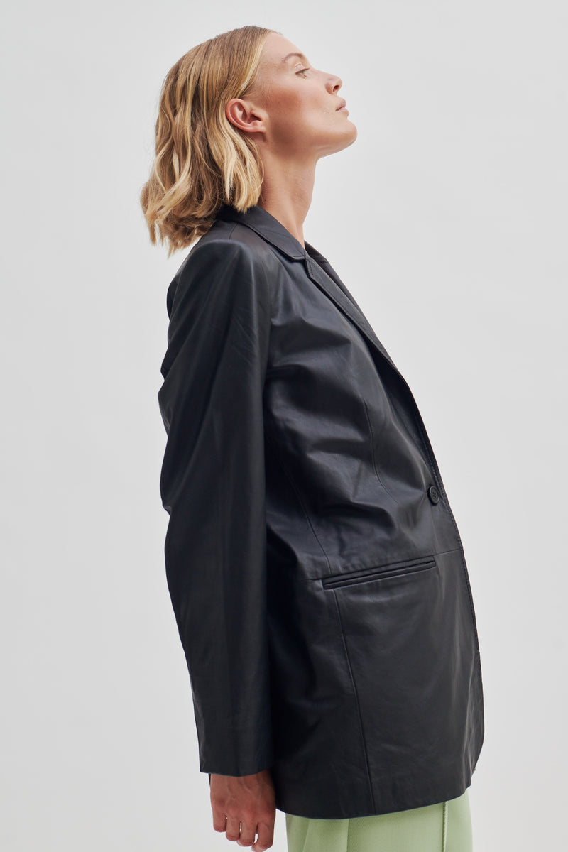 Lito Leather Blazer