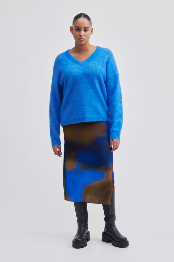 Brook Knit Oversize V-Neck