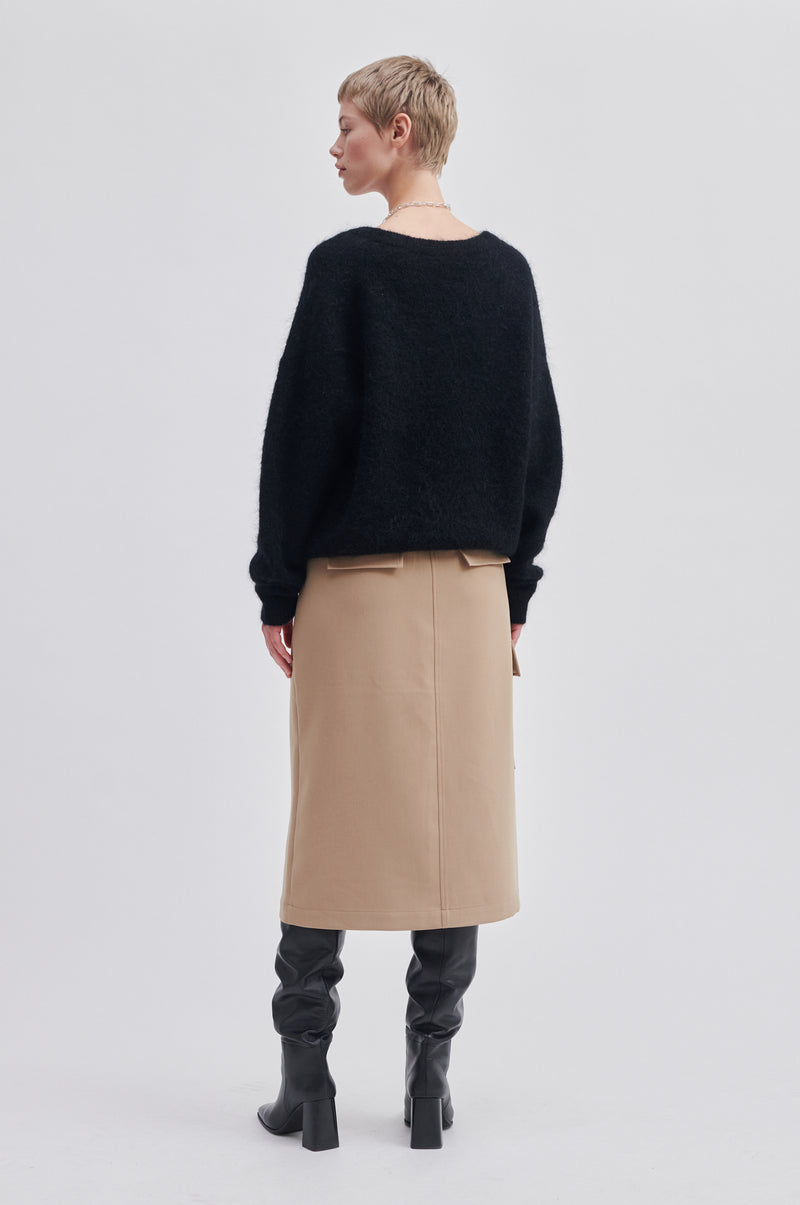 Brook Knit Oversize V-Neck