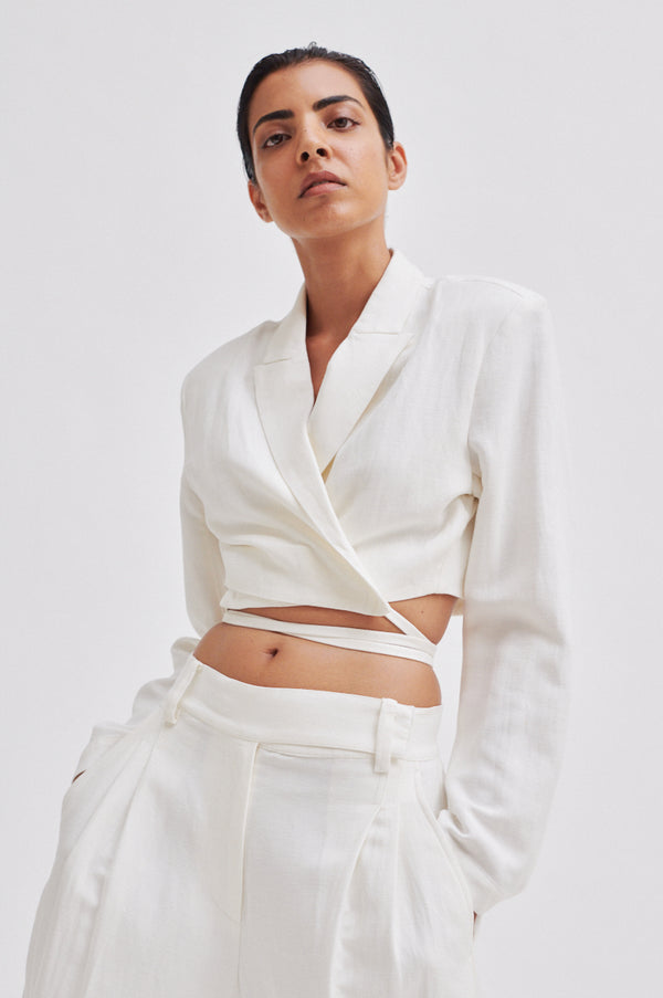 Lino Cropped Blazer