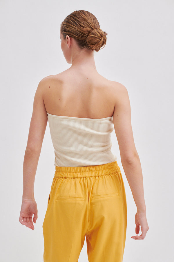 Como Knit Strapless Top